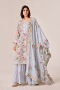 IOLY Floral Printed Kurta With Sharara & Dupatta